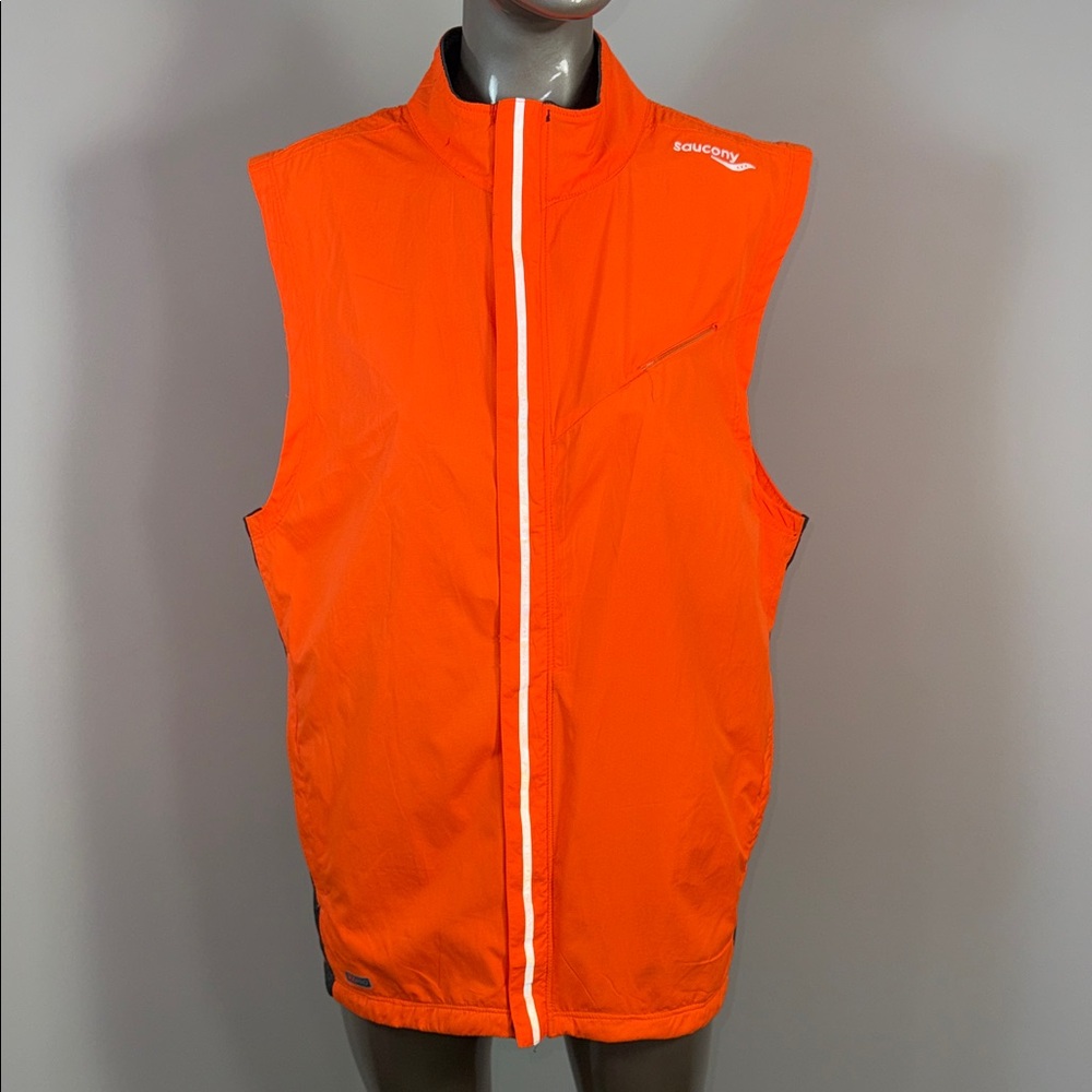 Saucony Vizipro Florescent Orange Running Vest